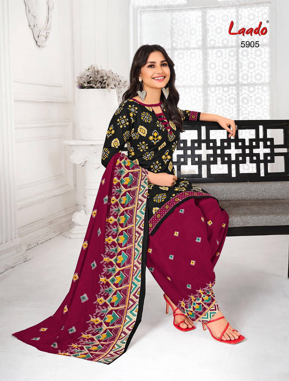 Laado Print 59 Regular Wear Cotton Printed Dress Material Collection